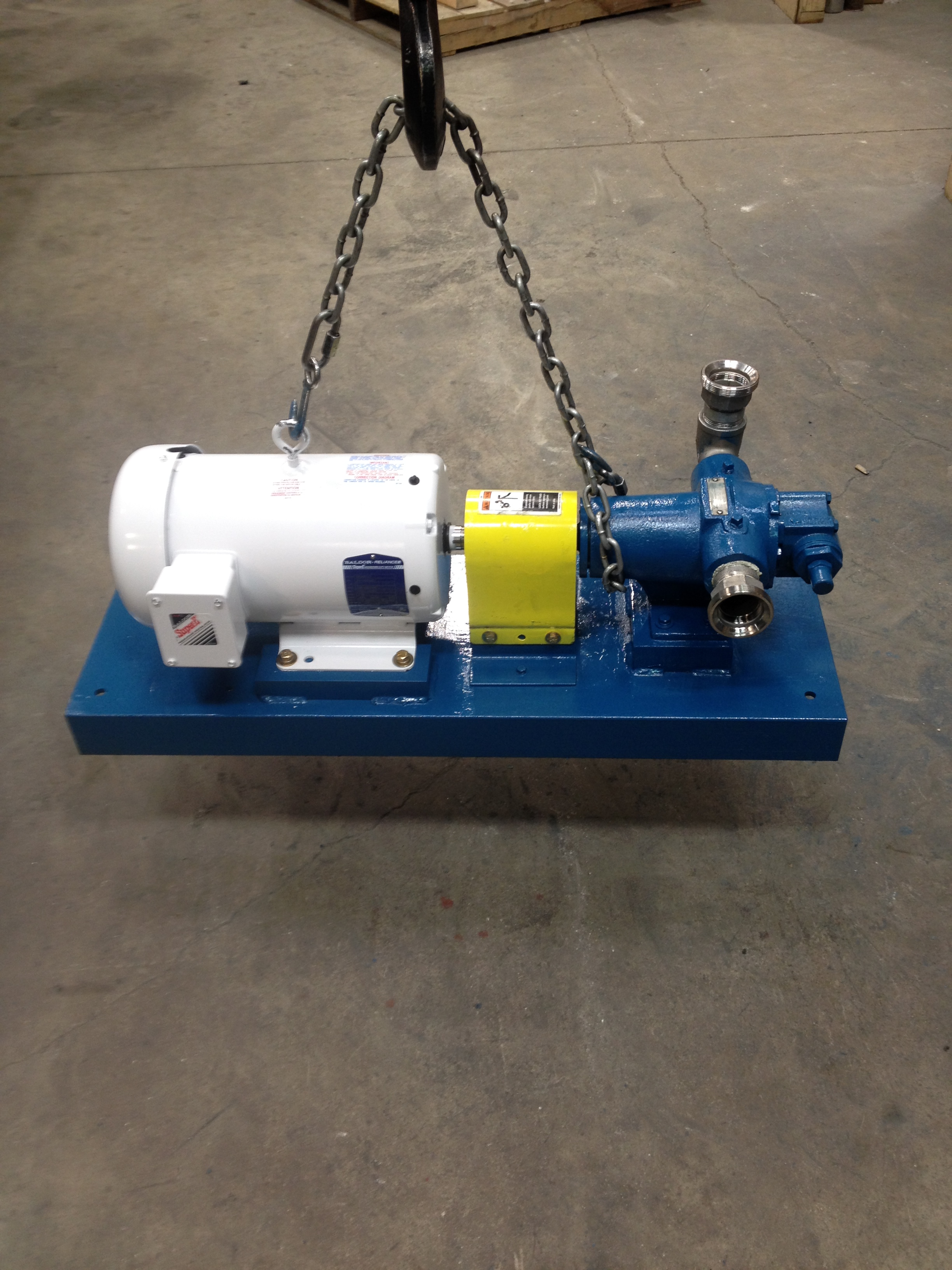 MOTOR AND PUMP MANUFACTURED